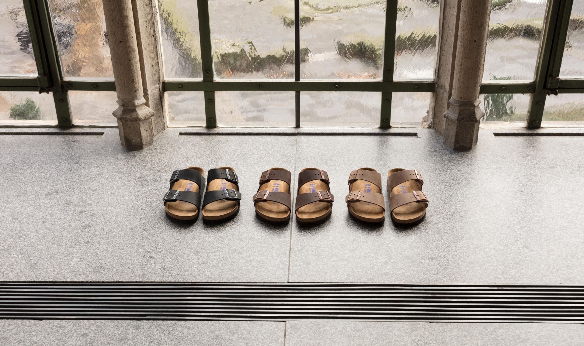 Birkenstock Arizona Oiled sandaler - sort - Bahne